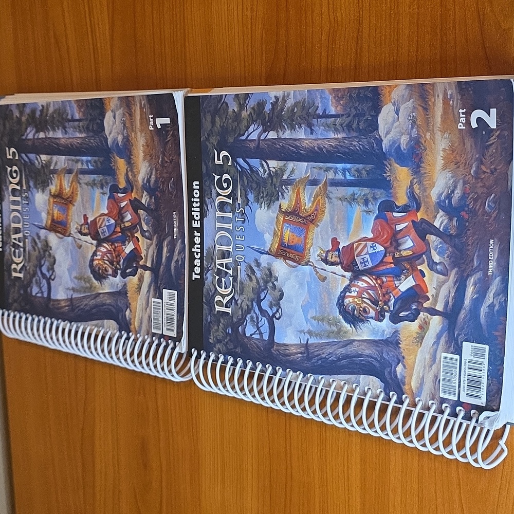 BJU Reading 5 Quests Teacher Edition  Parts 1 & 2 Third Edition 2020 Homeschool